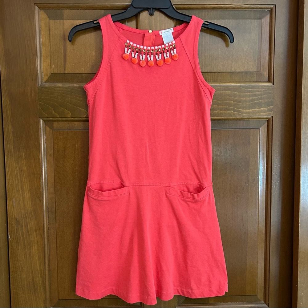 J. Crew Crewcuts orange beaded skirt dress